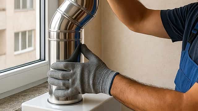 نصب استاندارد دودکش پکیج در رشت
